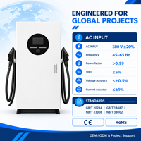 Borne de Recharge Rapide DC CCS1 120kW 80kW 60kW sur Pied pour Véhicules Électriques, Homologuée UL Amérique du Nord, OCPP 1.6J, RFID, Double Connecteur SAE J1772