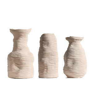 <span class=keywords><strong>Vase</strong></span> en céramique style Wabi-Sabi Meijo pour fleurs séchées, arrangement floral frais, modèle de maison pour fleuriste, ornements décoratifs doux pour la maison - Product Image 5