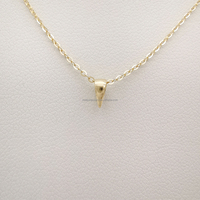 Fermoir en or véritable 14K 18K pour pendentif, composants et résultats de bijoux en or pour bricolage