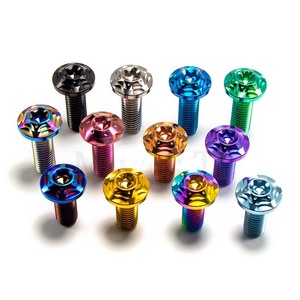 Titan Lớp 5 PVD kết thúc M6 xe máy phanh đĩa vít hợp kim bu lông ốc vít - Product Image 2