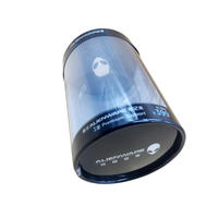 Boîte à cylindre en plastique Transparent imprimé personnalisé pour Tube de chargeur de voyage emballage Transparent en PET rond pour câble USB