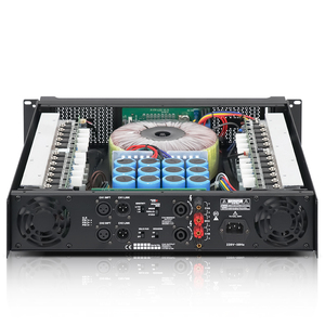 FF-1000 250W เพาเวอร์แอมป์แบบสองช่องสัญญาณระดับมืออาชีพ คลาส H สเตอริโอ ตัวเครื่องโลหะ สำหรับอุปกรณ์แสดงดนตรี - Product Image 2