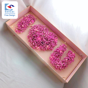 Bán buôn giày sang trọng hoa hồng Hoa vận chuyển Hộp hoa bao bì sóng vận chuyển hộp - Product Image 2