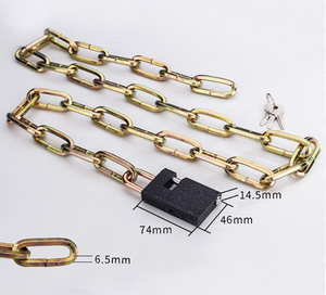 Serrure à chaîne de vente chaude moto et vélo serrure à chaîne étendue serrure de sécurité de <span class=keywords><strong>porte</strong></span> en verre - Product Image 6