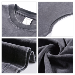 Maglietta da uomo di alta qualità senza maniche Vintage con lavaggio acido T-Shirt 100% <span class=keywords><strong>cotone</strong></span> personalizzato oversize gilet Casual - Product Image 6