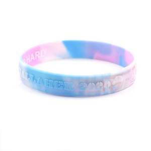 Bracelet en silicone personnalisé avec logo imprimé, couleur assortie, respectueux de l'environnement, bracelet en silicone inspirant - Product Image 2