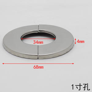 Cache-robinet décoratif rond à encliquetage en acier inoxydable pour tuyau d'eau, cache-trou mural pour tuyaux de plomberie - Product Image 3