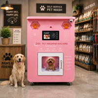 Kiosco de Lavado de Mascotas de Autoservicio 24h sin Personal, Máquina de Baño para Perros con Gestión Remota en la Nube y Sistema de Agua a Temperatura Constante