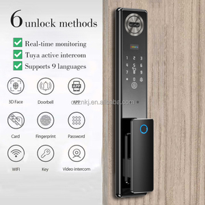 Cerradura Inteligente Biométrica 9 en 1 - Reconocimiento de Palma de Mano/Rostro + Acceso Remoto a Través de la Aplicación <span class=keywords><strong>SweetHome</strong></span> + 9 Idiomas e Intercomunicador Activo Tuya - Product Image 3