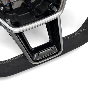 Volant en cuir Alcantara personnalisé pour <span class=keywords><strong>Audi</strong></span> B9 R8 A3 A4 A5 S4 S3 S5 A6 A7 A8 Q3 Q5 Q7 Q8 TT S6 RS6 RS7 S7 - Product Image 6