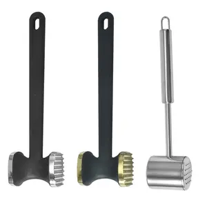 Meat Tenderizer Dual-sided Nails Meat Mallet Meat Hammer Used For Steak Chicken Fish Handle With Holes For Hanging