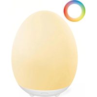 Lámpara Nocturna con Forma de Huevo, Éxito de Ventas en Comercio Electrónico, Cuidado de la Vista, RGB con Cambio de Color, Apta para Bebés, Carga USB, Temporizador, 1800 mAh