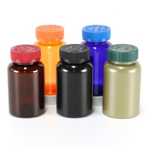 250ml de plástico PET colorido botellas de pastillas vacías contenedor de medicina cápsulas vacías tableta vitamina embalaje suplemento de salud - Product Image 6