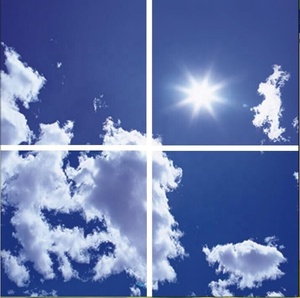 Panel de Luz LED para Techo con Diseño de Cielo Azul y Nubes, 40W SMD2835, Diseño Industrial de Aluminio, Imagen de Cielo Personalizable, 600x600, para Hogar y Oficina - Product Image 4