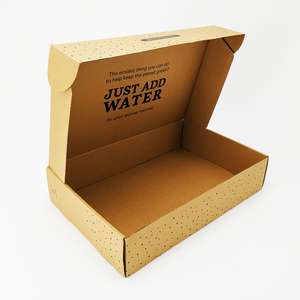 Custom printed logo brown shipping cardboard box corrugated packaging box mailer box