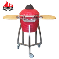 Grill à charbon de bois rond de table coréen commercial Souvla Rotisserie avec tiroir