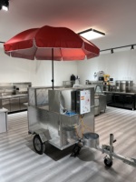 Remolques de cocina móviles TUNE China, carrito de hot dogs con equipo de cocina personalizado