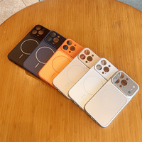 Coque de téléphone magnétique QY Animal Design pour 17/16/15/14/13/12 Pro Max en acrylique finition mate avec grande fenêtre de visualisation