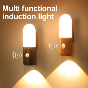 Cross Border Intelligent Human Body Sensor Night <b>Light</b> Cool White <b>Led</b> Ambient <b>Light</b> <b>For</b> <b>Home</b> Bedroom Camping <b>Rechargeable</b> - Product Image 4