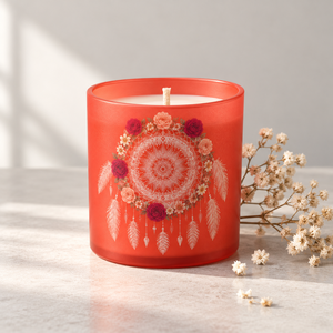 Elegant Custom Vintage Rose Gradient <b>Candle</b> For Anniversary Party Favors Small Batch Handmade Bulk Wholesale Box - Product Image 1