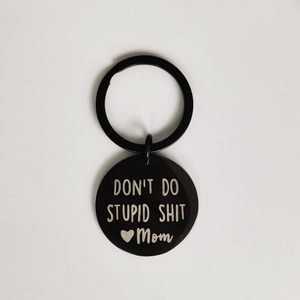 Divertente Portachiavi in Acciaio Inossidabile, Regalo per Adolescenti e Bambini con Design 'Don't Do Stupid Shit', Idea Regalo per Studenti Universitari da Parte della Mamma - Product Image 5