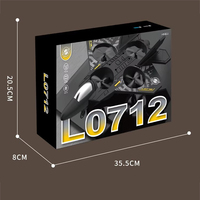 LK Toys L0712 RC Plane 360 Rolling Headless Mode Stunt Airplane Altitude Hold Large Foam Remote Control Aircraft Kids Foam Plane
