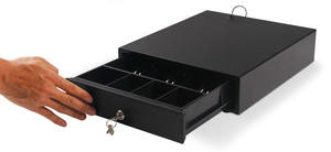 Металлический корпус ручной кассовый аппарат 300 мм Размер touch open pos денежный ящик мини - Product Image 3