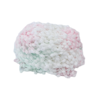 Custom Knitted Pom Yarn Chenille Yarn 6mm Art Crochet Ball Yarn 100% Polyester Raw White Fancy Yarn