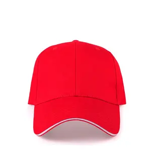 قبعة بيسبول مخصصة للرجال والنساء الإصدار الكوري من قبعة الإعلان للحماية من الشمس بالشعار المخصص لون متناسق
