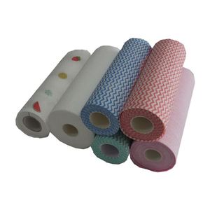 Chiffons de nettoyage réutilisables lingettes de lavage de la vaisselle rouleaux d'essuie-tout non tissés chiffons de cuisine lavables à usage multiple - Product Image 4