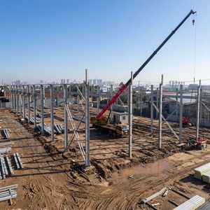 Construcción Rápida de Estructuras de Acero Prefabricadas para Proyectos de Fábricas Agrícolas, Talleres y Almacenes en África - Product Image 5