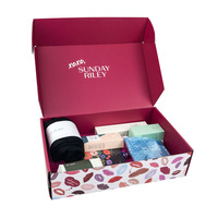 Boîtes en carton ondulé écologiques personnalisables en matériaux recyclés avec impression quadricolore pour crème pour les ongles et crème pour le visage