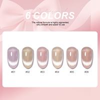 Vernis à ongles en gel magnétique semi-permanent Miss Gooey, 6 couleurs, TPO sans HEMA, effet œil de chat, vernis à ongles en gel écologique, fournisseur de vernis à ongles en gel UV