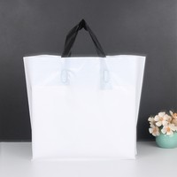 Sac de courses personnalisé en plastique HDPE de qualité supérieure avec poignée souple en boucle