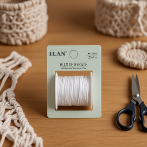 Filo per Macramè Ilan 1mm Bianco 20M Circa per Lavori Artigianali - Product Image 3