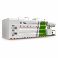 Camion anti-poussière de 25 m³ à double essieu avec canon à brouillard, portée de pulvérisation de 120 m pour la construction, les carrières et les mines