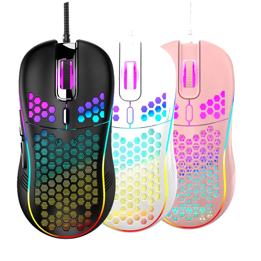 Top Selling mouse Computer Accessories Lightweight Honeycomb Gamer Programable USB Wired Gaming Mouse