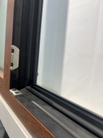 Fenêtre insonorisée en aluminium à rupture de pont thermique au design moderne, style fixe, pour chambres intérieures et utilisation extérieure
