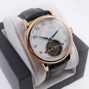 Reloj de Pulsera Mecánico de Lujo para Hombre, con Tourbillon Automático, Luminoso, Resistente al Agua, Cristal de Zafiro, Esfera de Esmalte Blanco - Product Image 2