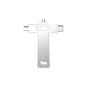 Clé de photographie multifonctionnelle en alliage d'aluminium, outil manuel métrique à double extrémité pour plaque de fixation rapide de trépied d'appareil photo - Product Image 1