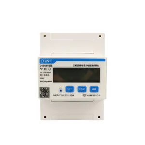 Medidor de potência digital, excelente qualidade trilho din rail monofásico medidor de energia elétrica