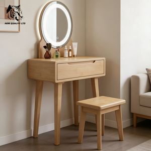 Meuble de chambre à coucher en bois éclairé, commode à tiroirs, nouvelle mode, personnalisable, en stock, livraison directe, le moins cher pour usine de meubles - Product Image 3