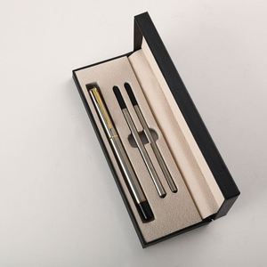 Ensemble de stylos de luxe en métal de haute qualité pour cadeaux d'affaires, signature exécutive, encre gel 0,5 mm, logo personnalisé, avec boîte - Product Image 2