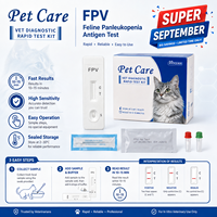 Alat Diagnostik Hewan Peliharaan untuk Tes Antigen Panleucopenia Feline FPV Profesional untuk Kucing