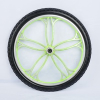 Roue de chariot à chevaux robuste de 20 pouces avec pneu en mousse PU anti-crevaison