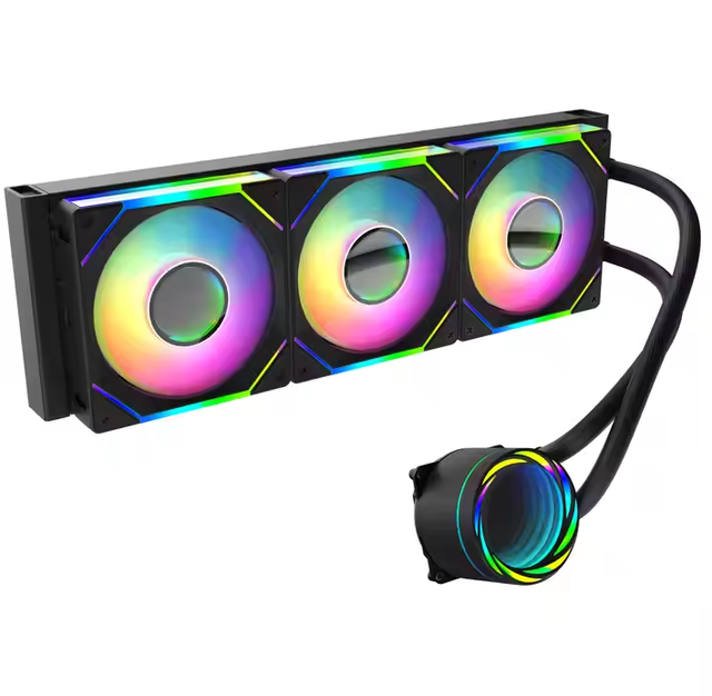 360mm AIO CPU Liquid Cooler Water Cooling System with ARGB PWM Fan Aluminum Radiator Compatible Intel AMD Socket OEM ODM
