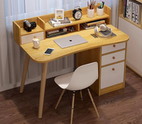 Bureau d'ordinateur d'angle simple et moderne pour la maison, bureau d'étude pour étudiants avec tiroir