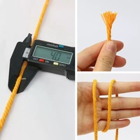 Cordón de Macramé de Algodón Trenzado Ecológico de 2mm, 3mm y 4mm, 59 Colores, Personalizable, para Bolsos de Ganchillo, Prendas, Decoración del Hogar y Calzado