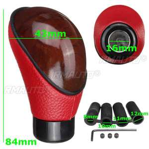 Poignée de levier de vitesses manuelle universelle pour voiture, en cuir PU, avec adaptateur 8 mm, 10 mm, 11 mm, 12 mm pour Hyundai pour Toyota - Product Image 6