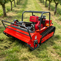 Tondeuse à gazon RC diesel sur chenilles pour terrains complexes et en pente